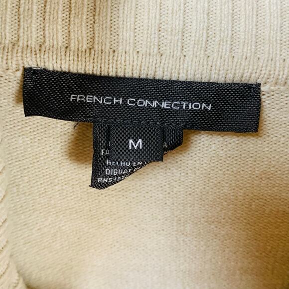 French Connection Oatmeal Cowl Neck Tunic Oversized Sweater NWT Size M - Picture 5 of 9